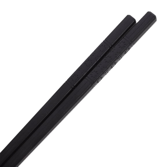 COOPHYA 10Pairs Japanese Style Large Black Fiberglass Cooking Chopsticks Reusable Dishwasher Safe