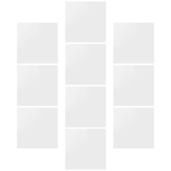 COOPHYA Mirror Wall Decals Plated Silver PVC Material Self Adhesive Easy to Apply and Remove