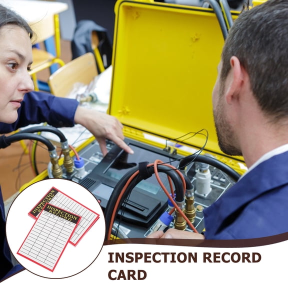 LEXSOMEO 100 Sheets Inspection Record Tags Record Card Inspection Record Paper Convenient Record Sheet