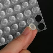 LEXSOMEO 100-Pack Clear Adhesive Bump Dots for Visually Impaired, Self-Adhesive Bumper Pads, Non- Protective Particles