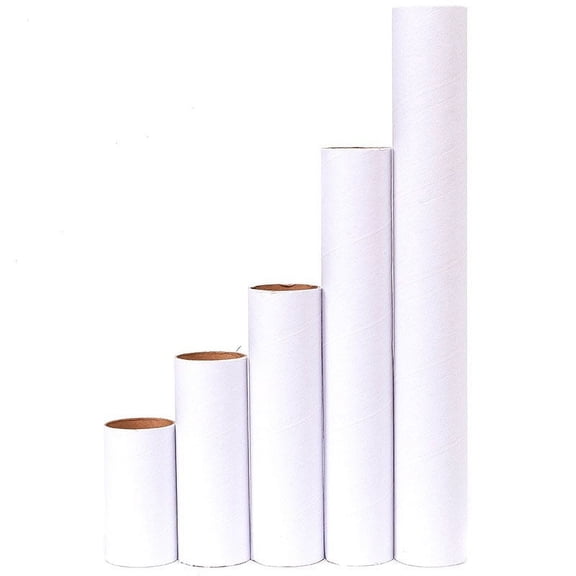 LEXSOMEO 10PCS Craft Rolls Sturdy Paper Tubes for DIY Art Projects Round Paper Tubes DIY Graffiti Craft Tubes for School Teacher Supplies