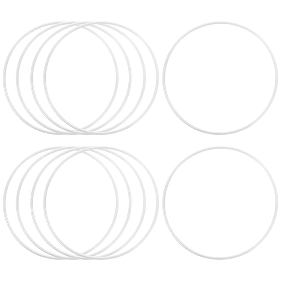 RENACLIPY White Metal Hoops for Dream Catchers, Smooth Craft for Projects and Handmade Decorations