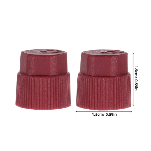 COOPHYA 10Pcs Air Conditioner Valve Caps Plastic Car Charging Port Caps High Low Pressure