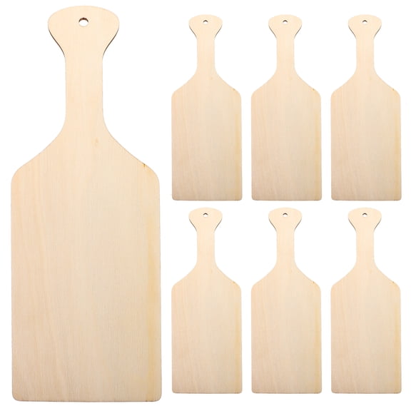 LEXSOMEO 10pcs Mini Wooden Cutting Board With Handle Small Chopping Boards For Kitchen Diy Crafts Unfinished Wood For Diy Wooden Cutting Boards For Kitchen