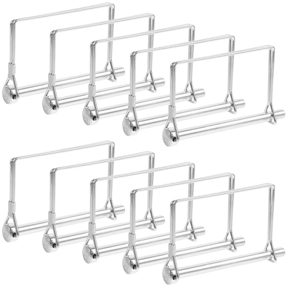 RENACLIPY 10Pcs Trailer Coupler Pins Heavy Duty Stainless Steel Hitch Pins for Secure Trailer Attachment