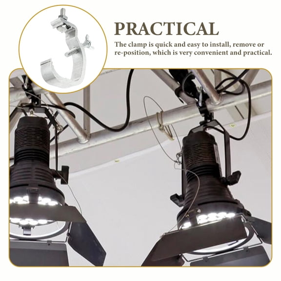 LEXSOMEO 10pcs Stage Light Clamp Hook Truss C-Clamp Heavy Duty Stage Lights Truss Clamp For Dj Lighting Par Lights Spot Lights Silver