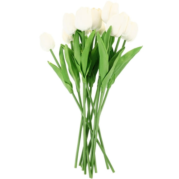 LEXSOMEO 12pcs Artificial Flowers Wedding Floating Candles Tulips Flower Arrangement Vase Fillers Decoration