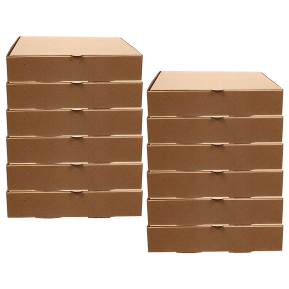 LEXSOMEO 12pcs Good Seal Pizza Wrapping Case Paper Pizza Storage Box Pizza Takeaway Box
