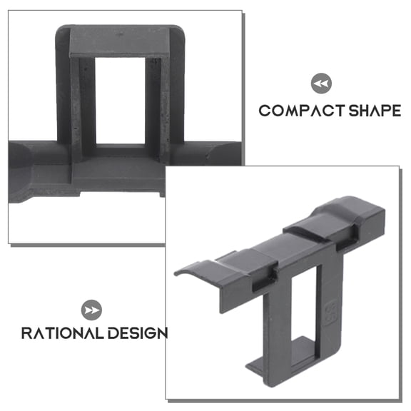 RENACLIPY Black ABS Solar Panel Water Drain Clips for Garden Use, and Easy to Clean