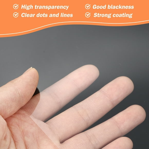 LEXSOMEO 15pcs Transparency Film Paper Transparent Film For Ink Printer Transparency Printing Transparent Film Sheets For Overhead Projector Silk Screen Printing