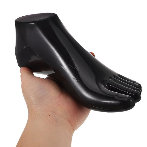 HEMOTON Black PP Material Realistic Foot Models for Display Use with Sleek Surface Easy to Clean 2 Pairs