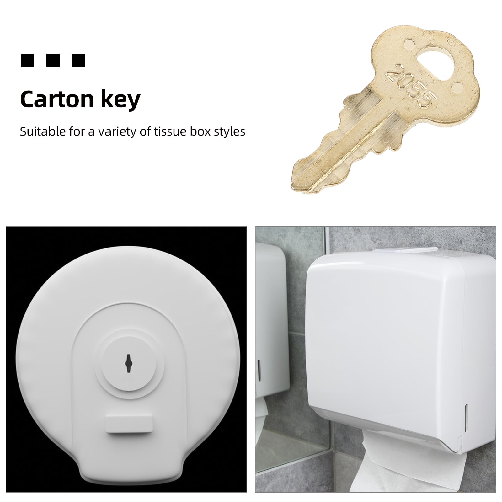 LEXSOMEO 2 Pcs Paper Towel Dispenser Keys Paper Towel Key Roll Paper ...