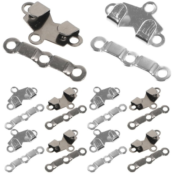 LEXSOMEO 20 Pairs of Shirt Pant Hooks Brass Clothing Hooks and Bar Set Vintage Sewing Hooks Sewing Hook Decor