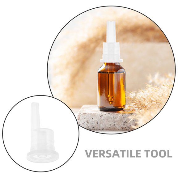 COOPHYA 200Pcs Essential Oil Bottle Inner Plug Transparent Plastic Dropper Cap Replacement