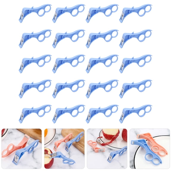 COOPHYA Fruit Peeling Supplies Blue Plastic 20Pcs