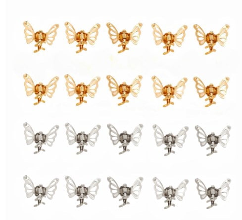 Mini Hair Clips Set For Women And Girls - 20Pcs Cute Small Claw Clips And Butterfly Hair Accessories | Buy Now With Express International Delivery - View #6
