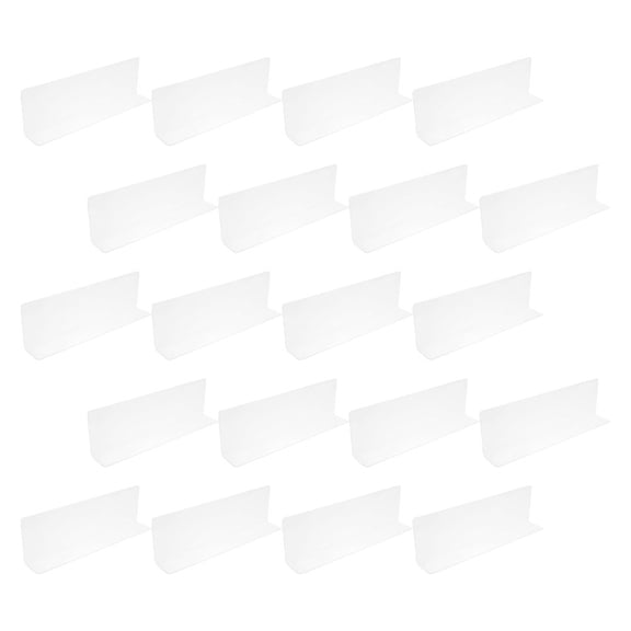 COOPHYA Shelf Dividers for Wardrobe Clear Plastic 20Pcs