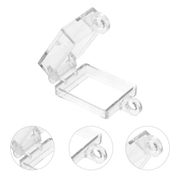 RENACLIPY 2Pcs Clear Switch Button Cover with Flip Design and Adhesive for Outdoor Rocker Switch Protection