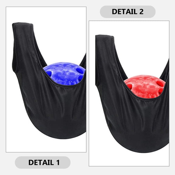 RENACLIPY Microfiber Bowling Polishing Bag 2-Pack Black for Home Use, and Easy to Clean
