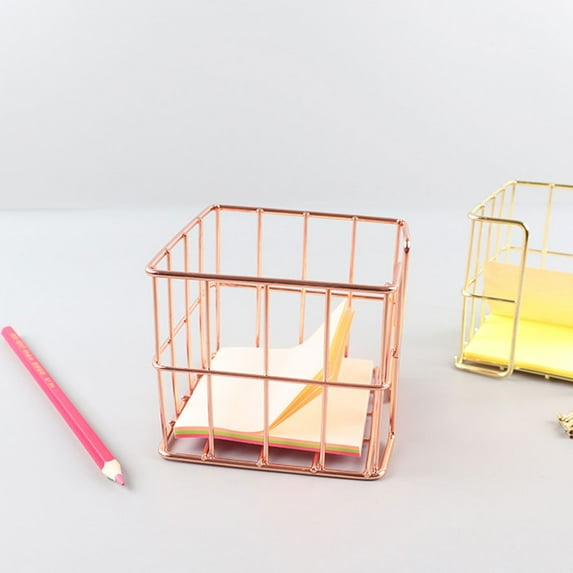 RENACLIPY Rose Metal Business Card Holder Organizer for Desk, Space-Saving Design, , 2 Pieces