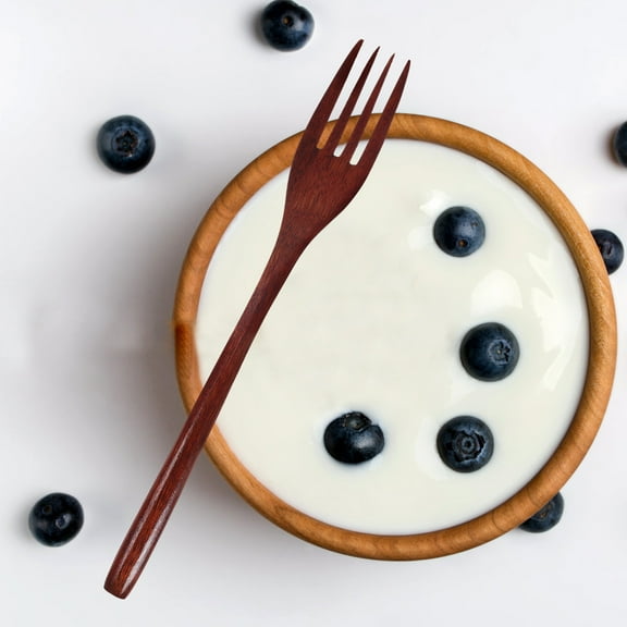 LEXSOMEO 2Pcs Long Handle Wooden Fork Large Mixing Fork Cooking Forks Wood Cookware