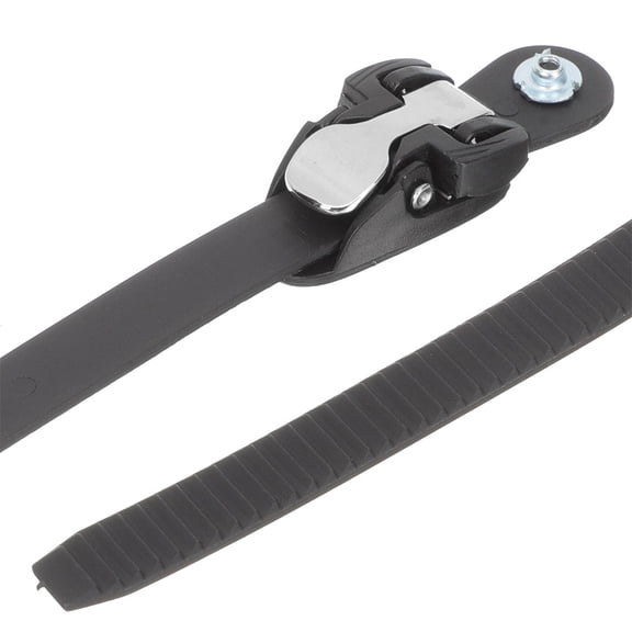 COOPHYA Black Skate Buckle Straps 2-Pack Flat Design Adjustable for Athletes and Skateboarders
