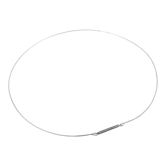 HEMOTON 2pc Washing Machine Door Seal Ring Replacement Stainless Steel Boot Spring Clamp for Front Load Washer Prevents Water Leaks Silver 34cm