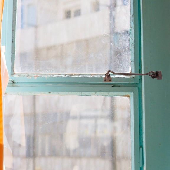 RENACLIPY Privacy Window Hook Latch Metal Lock for Home Security Easy Install Brown 2 Pieces