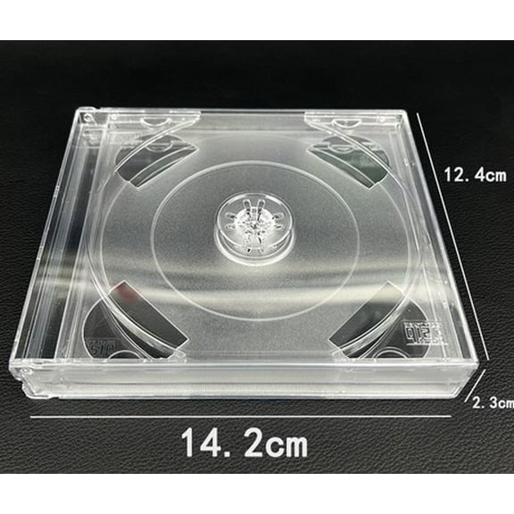 LEXSOMEO 2pcs Cd Packing Cases Cd Storage Boxes Dvd Carrying Cases Dvd Storage Cases Cd Storage Boxes Replacement Dvd Disc Plastic Case Cd Storage Boxes