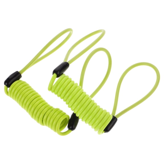 COOPHYA 2-Pack Yellow Scooter Disc Brake Lock Cable, Extra Bike Security Cable for Versatile