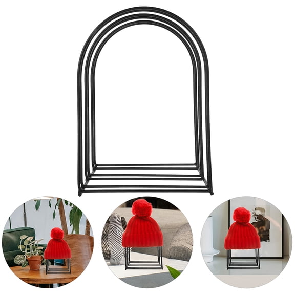 COOPHYA 2Pcs Vintage Style Woolen Hat Display Rack for Home and Retail Storage