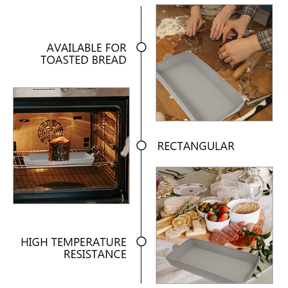 COOPHYA Silicone Toast Bread Mold Nonstick Flexible Cooking Pan for Home Bakery and Restaurant
