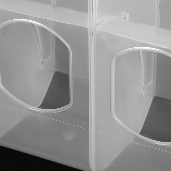 LEXSOMEO 2pcs Multi-Function Quail Feeder Plastic Reusable Pigeon Feeder Birds Food Dispenser Box Parrot Feeder