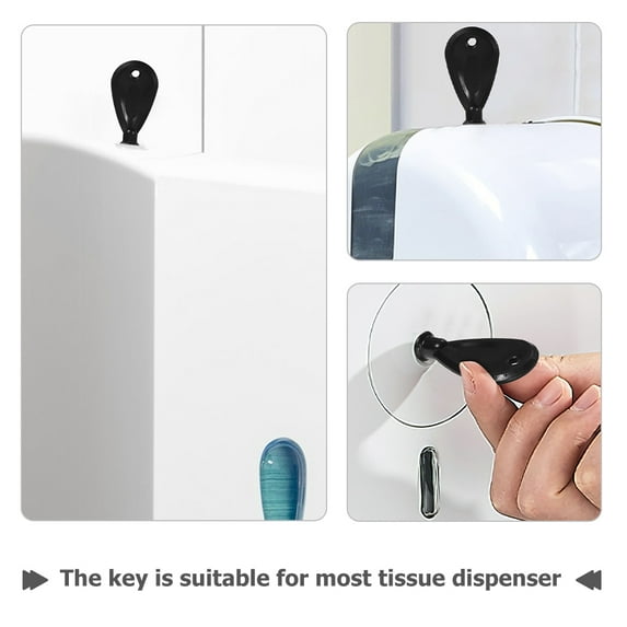 LEXSOMEO 2pcs Paper Towel Dispenser Keys Paper Towel Holder Key Dispenser Replacement Key