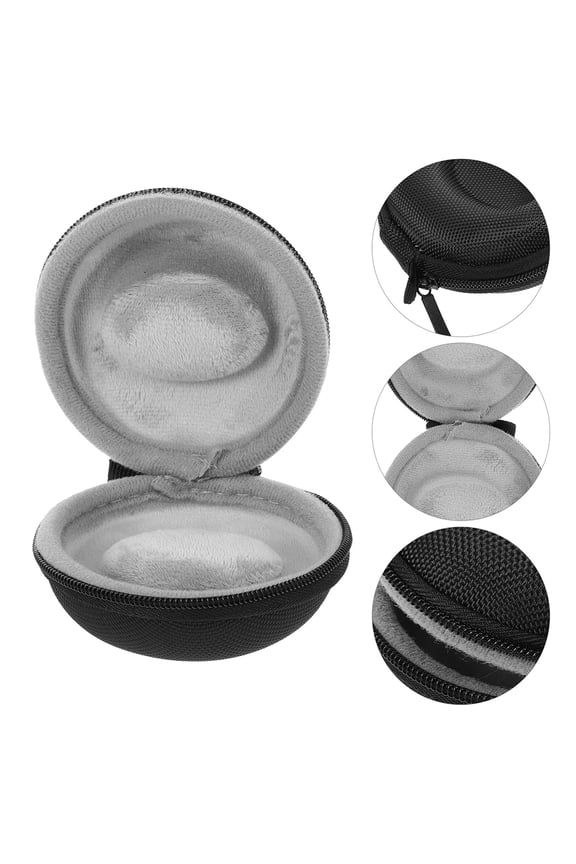 2Pcs Black Travel Watch Organizer Case with Pressure Resistant and Plush Interior for Safe Storage