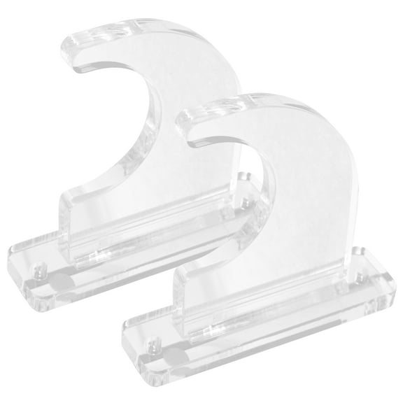 RENACLIPY Skateboard Deck Wall Hanger Stand Transparent Acrylic 2 Pieces Skateboard Display Rack