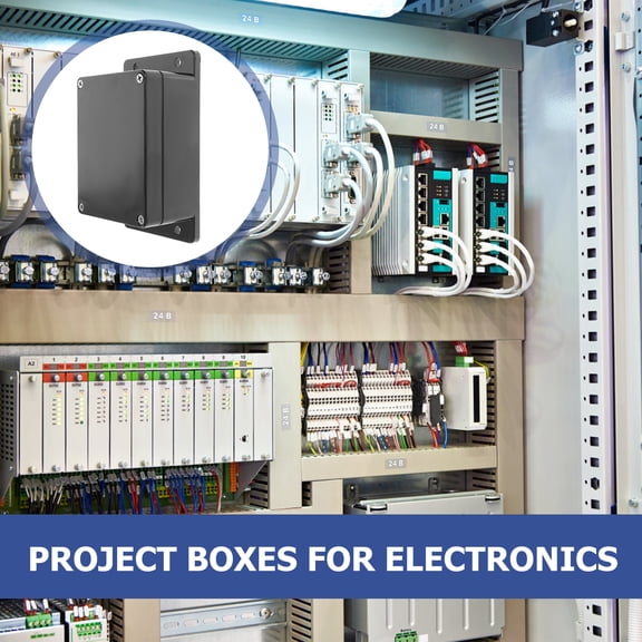 LEXSOMEO 2pcs Waterproof Electrical Junction Box Plastic Project Electrical Boxes Diy Electronic Project Case Power Enclosure With Fixed Ear For Diy Project