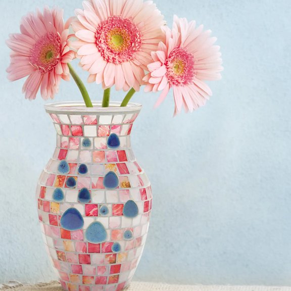 RENACLIPY Ceramic Tiles Assorted Colors Craft Tiles for Home Decor and Art Projects