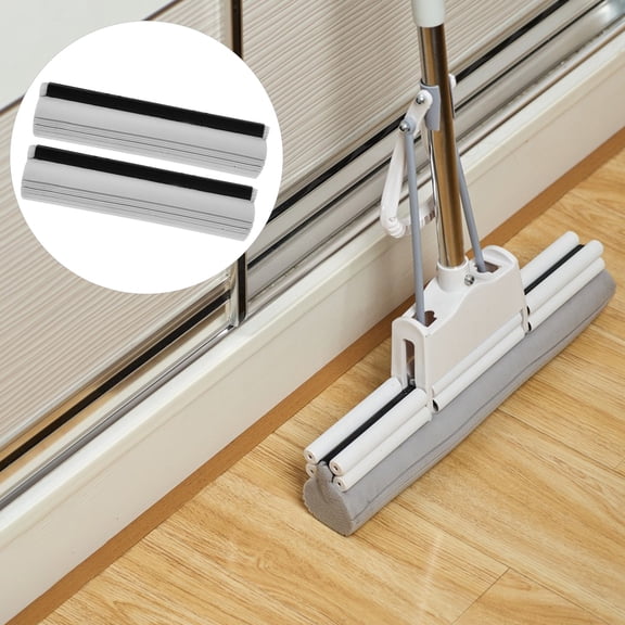 RENACLIPY Sponge Mop Refill Replacement Grey with High Water Absorption for Mop Use 3Pcs