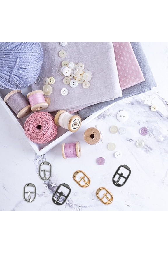 30Pcs Single Prong Buckles Small Belt Buckles Stainless Steel Single Prong Belt Buckles DIY Strap Buckles