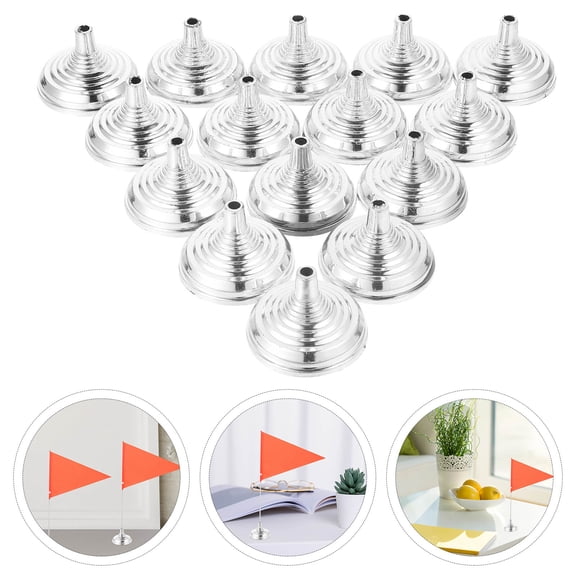 LEXSOMEO 30Pcs Table Flag Holder Desk Flag Stand Holder Small Flag Holder Mini Flag Stand for Office