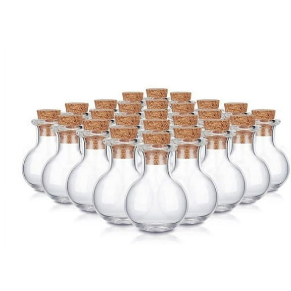 LEXSOMEO 30pcs Mini Glass Wishing Bottles Mini Wishing Bottles Small Glass Bottles With Cork Lids Mini Glass Wishing Bottles For Diy Crafts Making