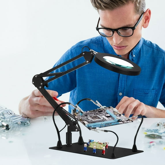 LEXSOMEO 3PCS Soldering Workbench Clamps Flexible Arms for PCB Repair Welding Electronics Assembly