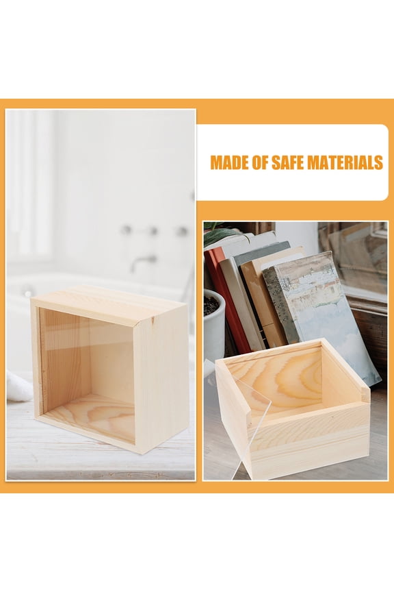 3Pcs Beige Wooden Jewelry Organizer Box with Sliding Lid for Bracelets Pendants Necklaces