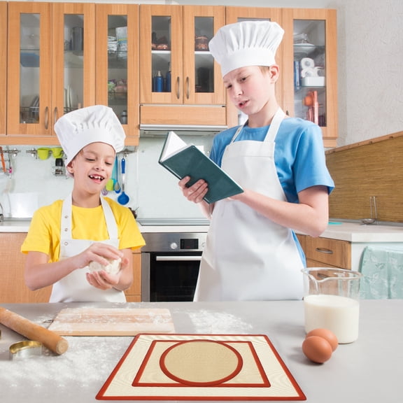 COOPHYA 3-Piece Non-Stick Silicone Baking Mat Set with Assorted Colors for Easy Kitchen Baking and Cooking