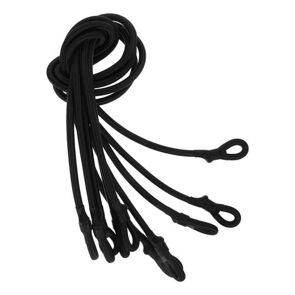 LEXSOMEO 4 Pcs High Elastic Trampoline Bungee Cords with Connectors Heavy Duty Elastic Rope for Trampoline Net Securing Long-Lasting Bungee Cords