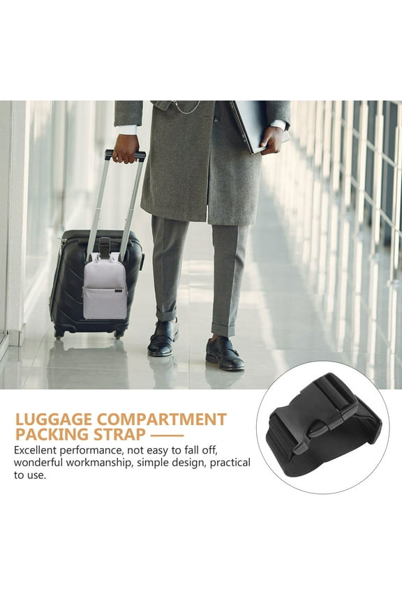 4 pcs Luggage Straps Adjustable Suitcase Strap Backpack Luggage Strap for Travel