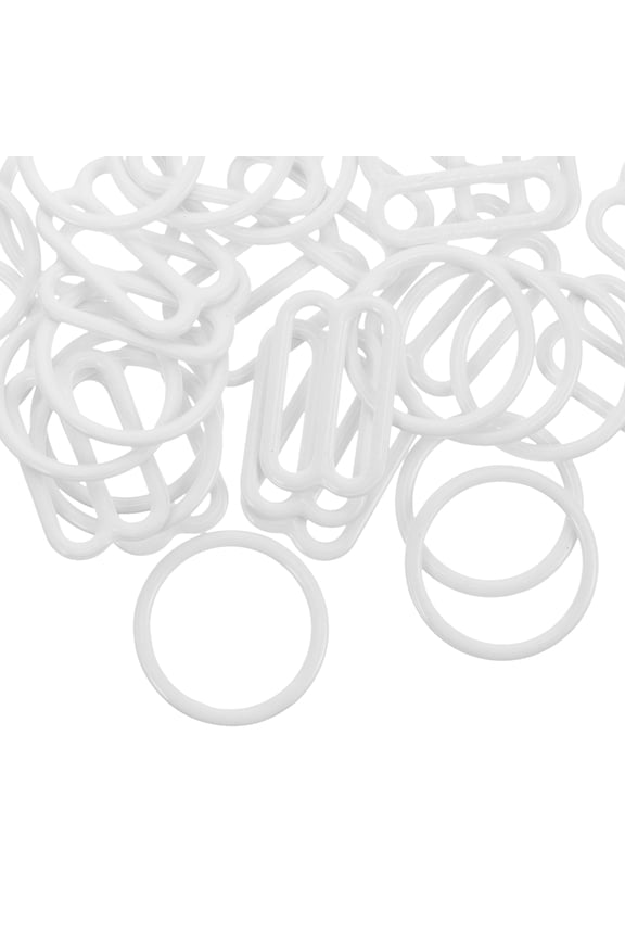 40pcs Bra Hooks Bra Strap Hooks Bra Strap Buckles Replacement Bra Strap Slider Bra Strap Rings