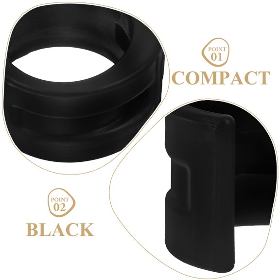 RENACLIPY Bike Rear Fork Protective Ring Rubber Chainstay Protector Black 4pcs