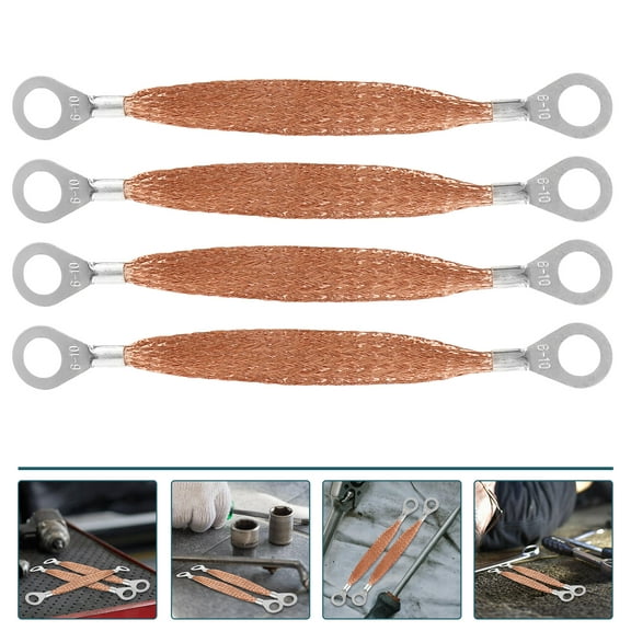 LEXSOMEO 4pcs Car Anti Static Strips Automobile Ground Strap Vehicle Ground Strap Ground Wire